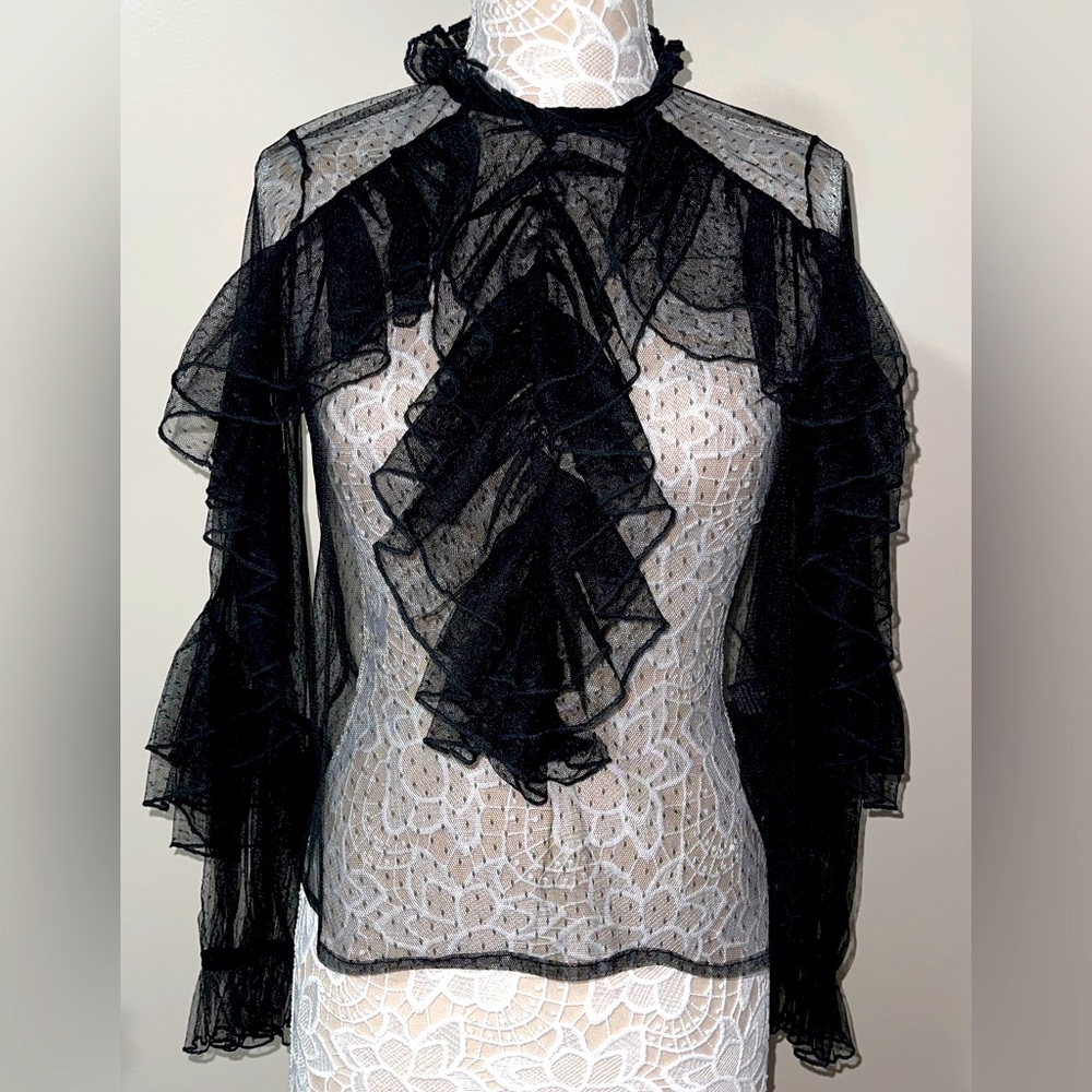 Cute see through blouse. Size S - NWT